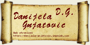 Danijela Gnjatović vizit kartica